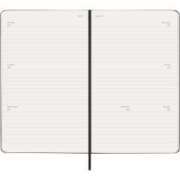 Calendrier 18M Weekly Hard Cover Horisontell Large Black dans le groupe Papiers & Blocs / Calendriers et agendas / Calendriers 18 mois chez Pen Store (137014)