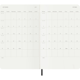 Calendrier 18M Daily Soft Cover Large Black dans le groupe Papiers & Blocs / Calendriers et agendas / Calendriers 18 mois chez Pen Store (137015)