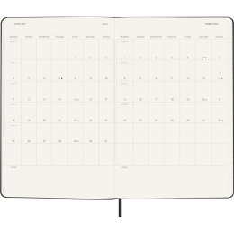 Calendrier 18M Daily Hard Cover Large Black dans le groupe Papiers & Blocs / Calendriers et agendas / Calendriers 18 mois chez Pen Store (137016)