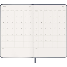 Calendrier 18M WeekNote Hard Cover Large Sapphire Blue dans le groupe Papiers & Blocs / Calendriers et agendas / Calendriers 18 mois chez Pen Store (137017)