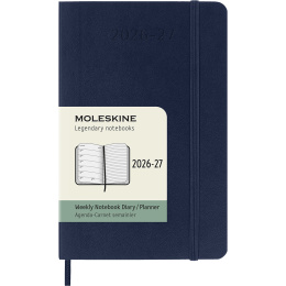Calendrier 18M WeekNote Soft Cover Pocket Sapphire Blue dans le groupe Papiers & Blocs / Calendriers et agendas / Calendriers 18 mois chez Pen Store (137018)