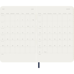 Calendrier 18M WeekNote Soft Cover Pocket Sapphire Blue dans le groupe Papiers & Blocs / Calendriers et agendas / Calendriers 18 mois chez Pen Store (137018)