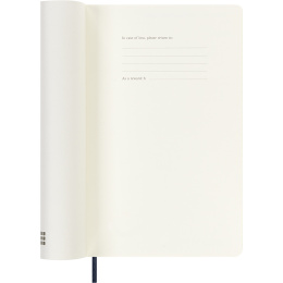 Calendrier 18M WeekNote Soft Cover Large Sapphire Blue dans le groupe Papiers & Blocs / Calendriers et agendas / Calendriers 18 mois chez Pen Store (137019)