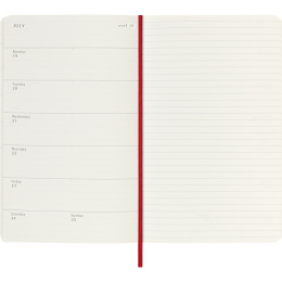 Kalenteri 18M WeekNote Soft Cover Large Red dans le groupe Papiers & Blocs / Calendriers et agendas / Calendriers 18 mois chez Pen Store (137020)