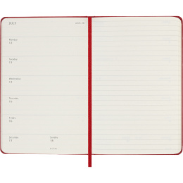 Calendrier 18M WeekNote Hard Cover Pocket Red dans le groupe Papiers & Blocs / Calendriers et agendas / Calendriers 18 mois chez Pen Store (137021)