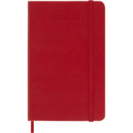 Calendrier 18M WeekNote Hard Cover Pocket Red dans le groupe Papiers & Blocs / Calendriers et agendas / Calendriers 18 mois chez Pen Store (137021)