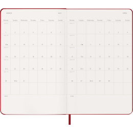 Calendrier 18M WeekNote Hard Cover Large Red dans le groupe Papiers & Blocs / Calendriers et agendas / Calendriers 18 mois chez Pen Store (137022)