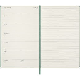 Calendrier 18M WeekNote Hard Cover Large Sage Green dans le groupe Papiers & Blocs / Calendriers et agendas / Calendriers 18 mois chez Pen Store (137024)