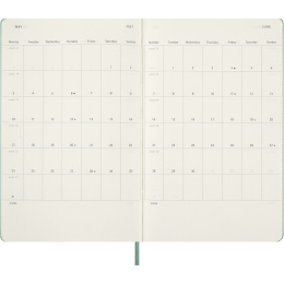 Calendrier 18M WeekNote Hard Cover Large Sage Green dans le groupe Papiers & Blocs / Calendriers et agendas / Calendriers 18 mois chez Pen Store (137024)