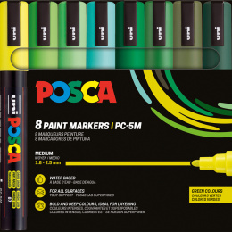 PC-5M Couleurs vertes lot de 8 dans le groupe Stylos / Crayons d'artistes / Feutres d'illustrations chez Pen Store (137060)