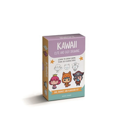 Kawaii Cute and Easy Drawing Deck dans le groupe Loisirs créatifs / Livres / Livres d'instruction chez Pen Store (137175)