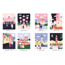 Mystery Coloring Around the World dans le groupe Loisirs créatifs / Livres / Album de coloriage pour les adultes chez Pen Store (137179)