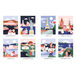 Mystery Coloring Around the World dans le groupe Loisirs créatifs / Livres / Album de coloriage pour les adultes chez Pen Store (137179)