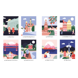 Mystery Coloring Around the World dans le groupe Loisirs créatifs / Livres / Album de coloriage pour les adultes chez Pen Store (137179)