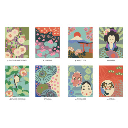 Mystery Coloring Japan dans le groupe Loisirs créatifs / Livres / Album de coloriage pour les adultes chez Pen Store (137181)