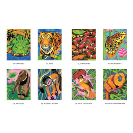 Mystery Coloring Wild Animals dans le groupe Loisirs créatifs / Livres / Album de coloriage pour les adultes chez Pen Store (137183)