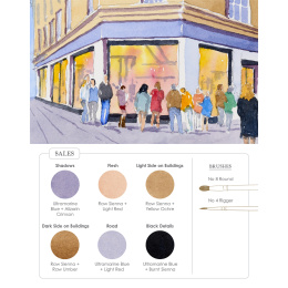 Watercolor Mixing Deck: Architecture dans le groupe Loisirs créatifs / Livres / Livres d'instruction chez Pen Store (137193)