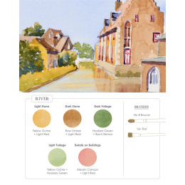 Watercolor Mixing Deck: Architecture dans le groupe Loisirs créatifs / Livres / Livres d'instruction chez Pen Store (137193)