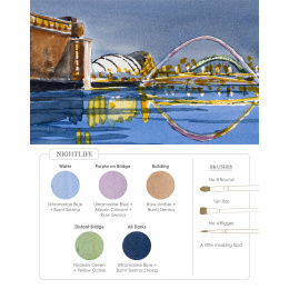 Watercolor Mixing Deck: Architecture dans le groupe Loisirs créatifs / Livres / Livres d'instruction chez Pen Store (137193)