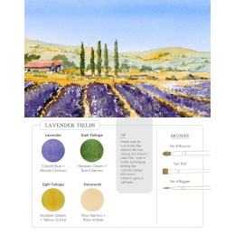 Watercolor Mixing Deck: Landscapes dans le groupe Loisirs créatifs / Livres / Livres d'instruction chez Pen Store (137194)