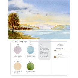 Watercolor Mixing Deck: Landscapes dans le groupe Loisirs créatifs / Livres / Livres d'instruction chez Pen Store (137194)