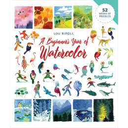 A Beginner's Year of Watercolor dans le groupe Loisirs créatifs / Livres / Livres d'instruction chez Pen Store (137195)