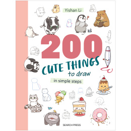 200 Cute Things to Draw dans le groupe Loisirs créatifs / Livres / Livres d'instruction chez Pen Store (137199)