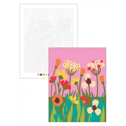 Color by Numbers: Flowers dans le groupe Loisirs créatifs / Livres / Album de coloriage pour les adultes chez Pen Store (137205)