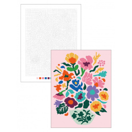Color by Numbers: Flowers dans le groupe Loisirs créatifs / Livres / Album de coloriage pour les adultes chez Pen Store (137205)