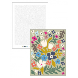 Color by Numbers: Flowers dans le groupe Loisirs créatifs / Livres / Album de coloriage pour les adultes chez Pen Store (137205)
