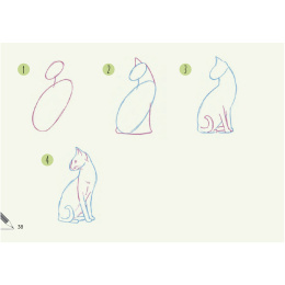 Draw 30: Cats dans le groupe Loisirs créatifs / Livres / Livres d'instruction chez Pen Store (137211)