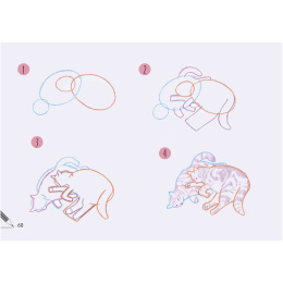 Draw 30: Cats dans le groupe Loisirs créatifs / Livres / Livres d'instruction chez Pen Store (137211)