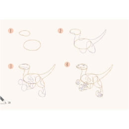 Draw 30: Dinosaurs dans le groupe Loisirs créatifs / Livres / Livres d'instruction chez Pen Store (137212)