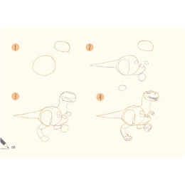 Draw 30: Dinosaurs dans le groupe Loisirs créatifs / Livres / Livres d'instruction chez Pen Store (137212)