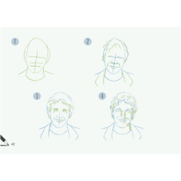 Draw 30: Faces dans le groupe Loisirs créatifs / Livres / Livres d'instruction chez Pen Store (137214)