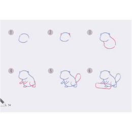 Draw 30: Kawaii Animals dans le groupe Loisirs créatifs / Livres / Livres d'instruction chez Pen Store (137216)