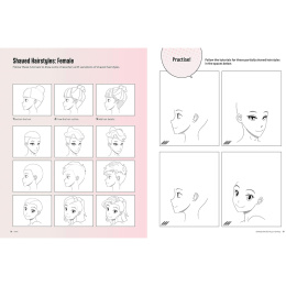 Draw Manga Faces, Heads and Hairstyles dans le groupe Loisirs créatifs / Livres / Livres d'instruction chez Pen Store (137217)