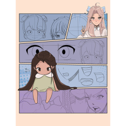 Draw Manga Faces, Heads and Hairstyles dans le groupe Loisirs créatifs / Livres / Livres d'instruction chez Pen Store (137217)