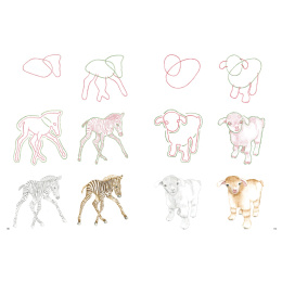 How to Draw: Baby Animals dans le groupe Loisirs créatifs / Livres / Livres d'instruction chez Pen Store (137223)