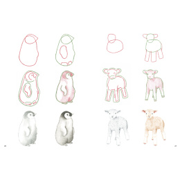 How to Draw: Baby Animals dans le groupe Loisirs créatifs / Livres / Livres d'instruction chez Pen Store (137223)