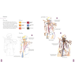 Paint 50: Watercolour Figures dans le groupe Loisirs créatifs / Livres / Livres d'instruction chez Pen Store (137228)