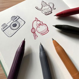 Sarasa Clip Vintage B lot de 5 dans le groupe Stylos / Écrire / Stylos encre gel chez Pen Store (137260)
