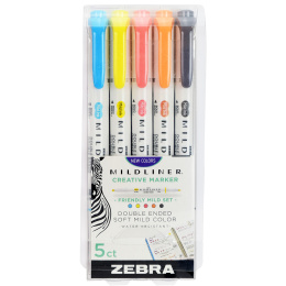 Mildliner 5 lot de 5  Friendly dans le groupe Stylos / Crayons d'artistes / Feutres d'illustrations chez Pen Store (137264)