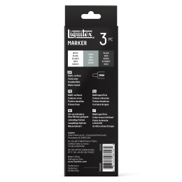 Marker Monochrome lot de 3 dans le groupe Stylos / Crayons d'artistes / Marqueurs acryliques chez Pen Store (137367)