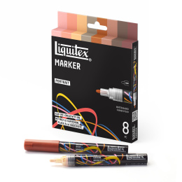 Marker Portrait lot de 8 dans le groupe Stylos / Crayons d'artistes / Marqueurs acryliques chez Pen Store (137372)
