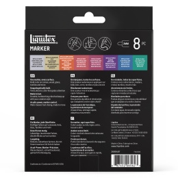Marker Metallic lot de 8 dans le groupe Stylos / Crayons d'artistes / Marqueurs acryliques chez Pen Store (137373)