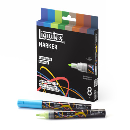 Marker Landscape lot de 8 dans le groupe Stylos / Crayons d'artistes / Marqueurs acryliques chez Pen Store (137374)