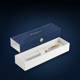 Impression White/Gold Stylo-plume dans le groupe Stylos / Stylo haute de gamme / Stylo à plume chez Pen Store (137398_r)