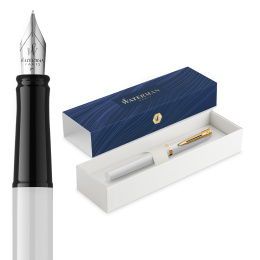 Impression White/Gold Stylo-plume dans le groupe Stylos / Stylo haute de gamme / Stylo à plume chez Pen Store (137398_r)