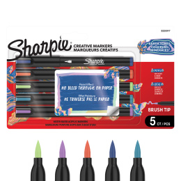 Creative Marker Brush Tip pack de 5 Earth Tones dans le groupe Stylos / Crayons d'artistes / Marqueurs acryliques chez Pen Store (137402)